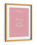 Alegre y Brillante - Blanco sobre Rosa - Jolly and Dash | Cuadro decorativo de Canvas Lab