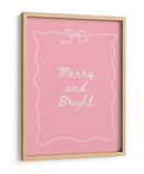 Alegre y Brillante - Blanco sobre Rosa - Jolly and Dash | Cuadro decorativo de Canvas Lab