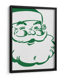 Retro Santa - Verde - Jolly and Dash | Cuadro decorativo de Canvas Lab