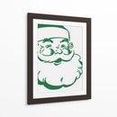 Retro Santa - Verde - Jolly and Dash | Cuadro decorativo de Canvas Lab