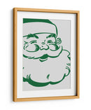 Retro Santa - Verde - Jolly and Dash | Cuadro decorativo de Canvas Lab