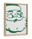Retro Santa - Verde - Jolly and Dash | Cuadro decorativo de Canvas Lab