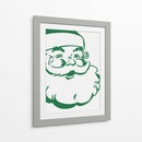 Retro Santa - Verde - Jolly and Dash | Cuadro decorativo de Canvas Lab