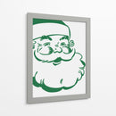 Retro Santa - Verde - Jolly and Dash | Cuadro decorativo de Canvas Lab