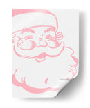 Santa Retro - Rosa - Jolly and Dash | Cuadro decorativo de Canvas Lab