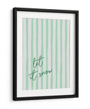 Que Caiga Nieve Rayas de Acuarela - Green - Jolly and Dash | Cuadro decorativo de Canvas Lab