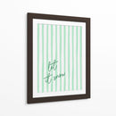 Que Caiga Nieve Rayas de Acuarela - Green - Jolly and Dash | Cuadro decorativo de Canvas Lab