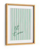 Que Caiga Nieve Rayas de Acuarela - Green - Jolly and Dash | Cuadro decorativo de Canvas Lab