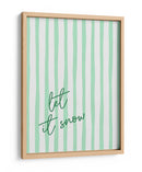 Que Caiga Nieve Rayas de Acuarela - Green - Jolly and Dash | Cuadro decorativo de Canvas Lab
