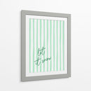 Que Caiga Nieve Rayas de Acuarela - Green - Jolly and Dash | Cuadro decorativo de Canvas Lab