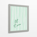 Que Caiga Nieve Rayas de Acuarela - Green - Jolly and Dash | Cuadro decorativo de Canvas Lab