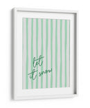 Que Caiga Nieve Rayas de Acuarela - Green - Jolly and Dash | Cuadro decorativo de Canvas Lab