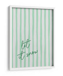 Que Caiga Nieve Rayas de Acuarela - Green - Jolly and Dash | Cuadro decorativo de Canvas Lab