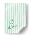 Que Caiga Nieve Rayas de Acuarela - Green - Jolly and Dash | Cuadro decorativo de Canvas Lab