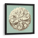 Celadon Y Mocha Rosette Ii - Vision Studio | Cuadro decorativo de Canvas Lab