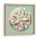 Celadon Y Mocha Rosette Ii - Vision Studio | Cuadro decorativo de Canvas Lab
