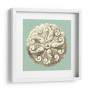 Celadon Y Mocha Rosette Ii - Vision Studio | Cuadro decorativo de Canvas Lab