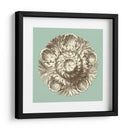 Celadon Y Mocha Rosette Iii - Vision Studio | Cuadro decorativo de Canvas Lab