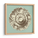 Celadon Y Mocha Rosette Iii - Vision Studio | Cuadro decorativo de Canvas Lab