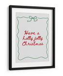 Holly Jolly - Borde de Lazo - Rojo con Verde - Jolly and Dash | Cuadro decorativo de Canvas Lab