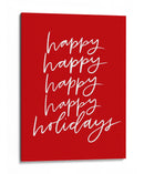 ¡Felices Fiestas! - Red - Jolly and Dash | Cuadro decorativo de Canvas Lab
