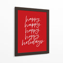 ¡Felices Fiestas! - Red - Jolly and Dash | Cuadro decorativo de Canvas Lab