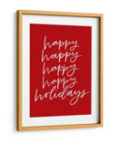 ¡Felices Fiestas! - Red - Jolly and Dash | Cuadro decorativo de Canvas Lab