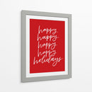¡Felices Fiestas! - Red - Jolly and Dash | Cuadro decorativo de Canvas Lab