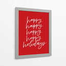 ¡Felices Fiestas! - Red - Jolly and Dash | Cuadro decorativo de Canvas Lab