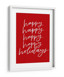 ¡Felices Fiestas! - Red - Jolly and Dash | Cuadro decorativo de Canvas Lab