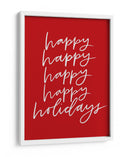 ¡Felices Fiestas! - Red - Jolly and Dash | Cuadro decorativo de Canvas Lab