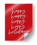 ¡Felices Fiestas! - Red - Jolly and Dash | Cuadro decorativo de Canvas Lab