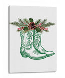 Botas de vaquero festivas - Verdes - Jolly and Dash | Cuadro decorativo de Canvas Lab