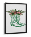 Botas de vaquero festivas - Verdes - Jolly and Dash | Cuadro decorativo de Canvas Lab