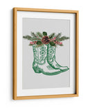 Botas de vaquero festivas - Verdes - Jolly and Dash | Cuadro decorativo de Canvas Lab