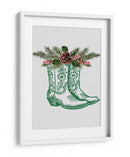 Botas de vaquero festivas - Verdes - Jolly and Dash | Cuadro decorativo de Canvas Lab