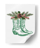 Botas de vaquero festivas - Verdes - Jolly and Dash | Cuadro decorativo de Canvas Lab