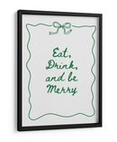 Come Bebe y Sé Feliz Borde de Lazo - Verde - Jolly and Dash | Cuadro decorativo de Canvas Lab