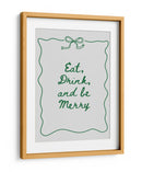 Come Bebe y Sé Feliz Borde de Lazo - Verde - Jolly and Dash | Cuadro decorativo de Canvas Lab