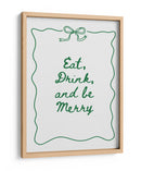 Come Bebe y Sé Feliz Borde de Lazo - Verde - Jolly and Dash | Cuadro decorativo de Canvas Lab