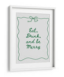 Come Bebe y Sé Feliz Borde de Lazo - Verde - Jolly and Dash | Cuadro decorativo de Canvas Lab