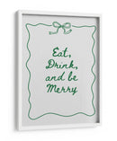 Come Bebe y Sé Feliz Borde de Lazo - Verde - Jolly and Dash | Cuadro decorativo de Canvas Lab