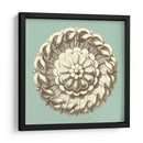 Celadon Y Mocha Rosette Iv - Vision Studio | Cuadro decorativo de Canvas Lab