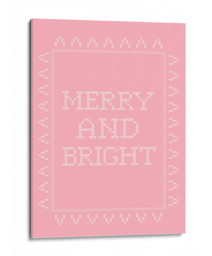 Alegre y brillante - Punto de cruz - Rosa - Jolly and Dash | Cuadro decorativo de Canvas Lab