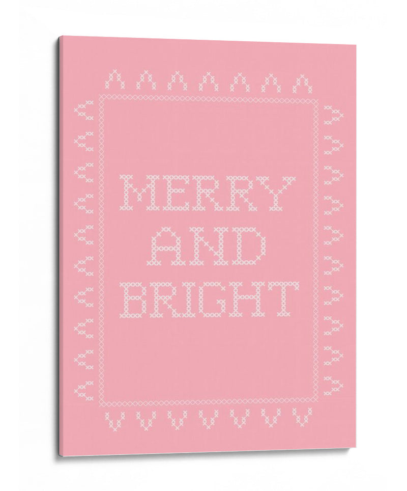 Alegre y brillante - Punto de cruz - Rosa - Jolly and Dash | Cuadro decorativo de Canvas Lab