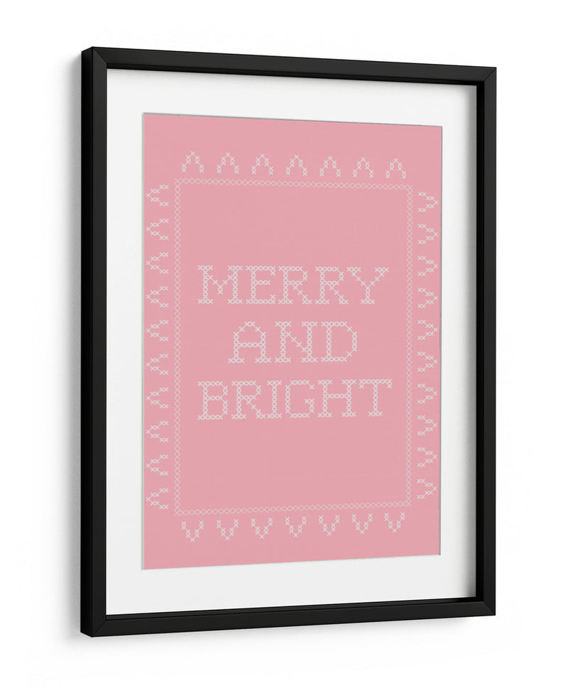 Alegre y brillante - Punto de cruz - Rosa - Jolly and Dash | Cuadro decorativo de Canvas Lab