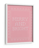 Alegre y brillante - Punto de cruz - Rosa - Jolly and Dash | Cuadro decorativo de Canvas Lab