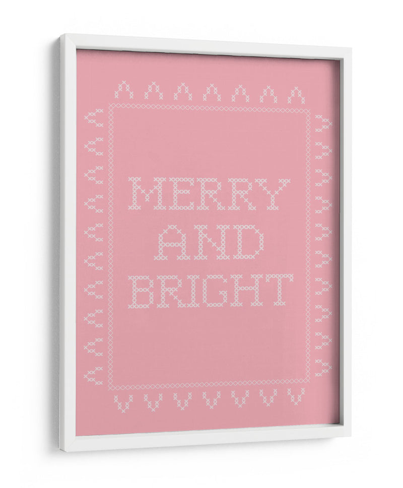 Alegre y brillante - Punto de cruz - Rosa - Jolly and Dash | Cuadro decorativo de Canvas Lab