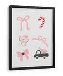 Lindo Conjunto de Lazos de Navidad - Pink - Jolly and Dash | Cuadro decorativo de Canvas Lab