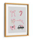 Lindo Conjunto de Lazos de Navidad - Pink - Jolly and Dash | Cuadro decorativo de Canvas Lab